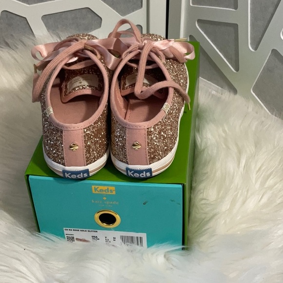 Kate spade keds sparkly glitter pink shoes - Picture 7 of 7